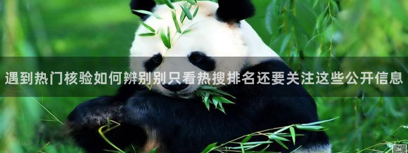 我要吃瓜网:遇到热门核验如何辨别别只看热搜排名还要关注这些公开信息